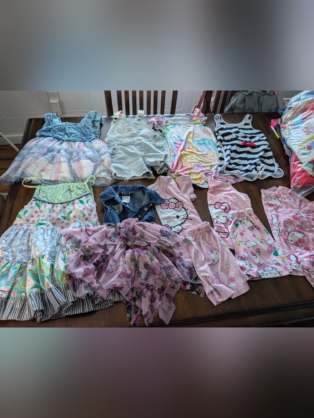 Bundle Of Size 2T Girls Clothes (9 Items Total)